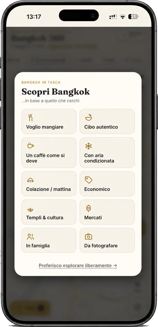 La mappa Bangkok 360 in azione